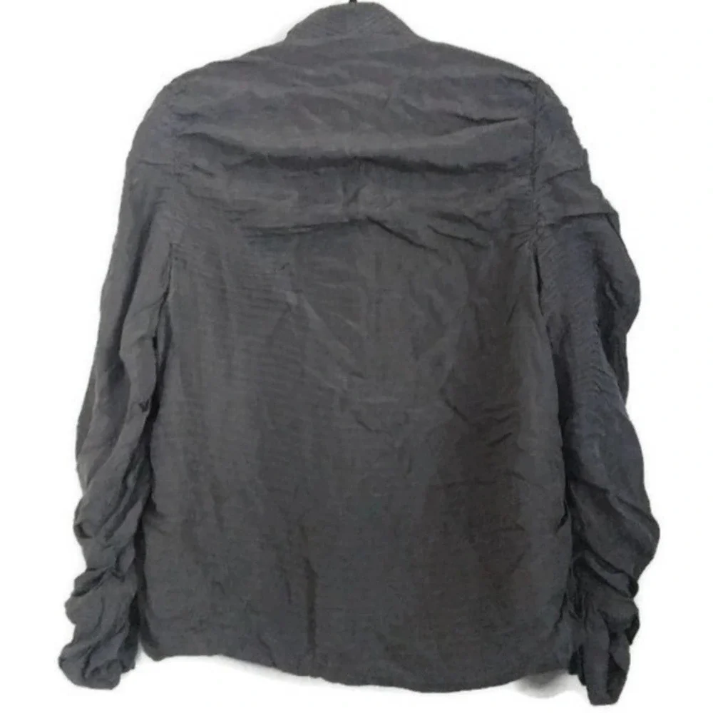Eileen Fisher 100% Silk Open Front Cardigan - Picture 5 of 8